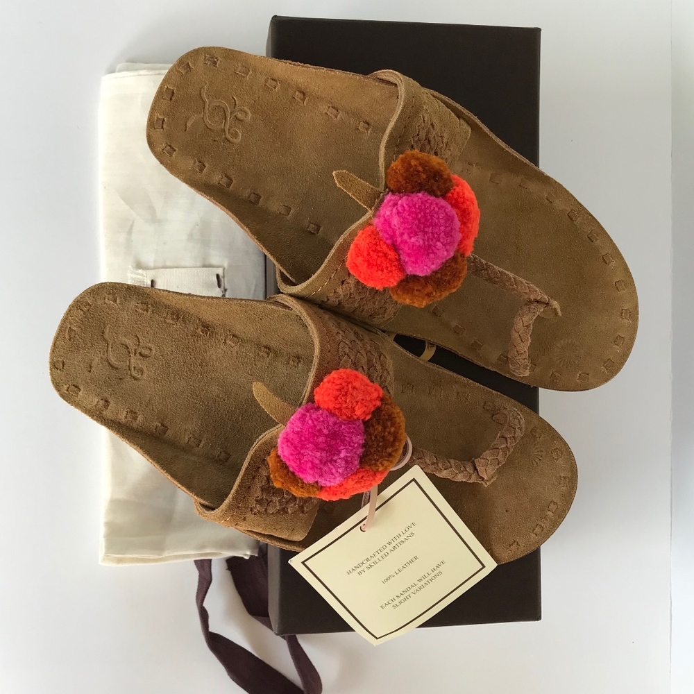 Figue Lolita Pompom Sandals